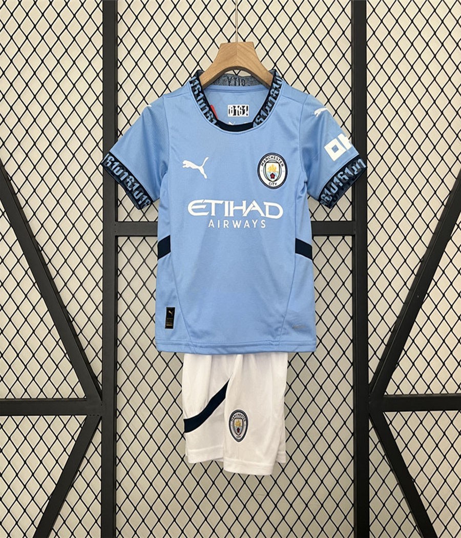 2024-2025  Manchester City Home AdultKid Kits